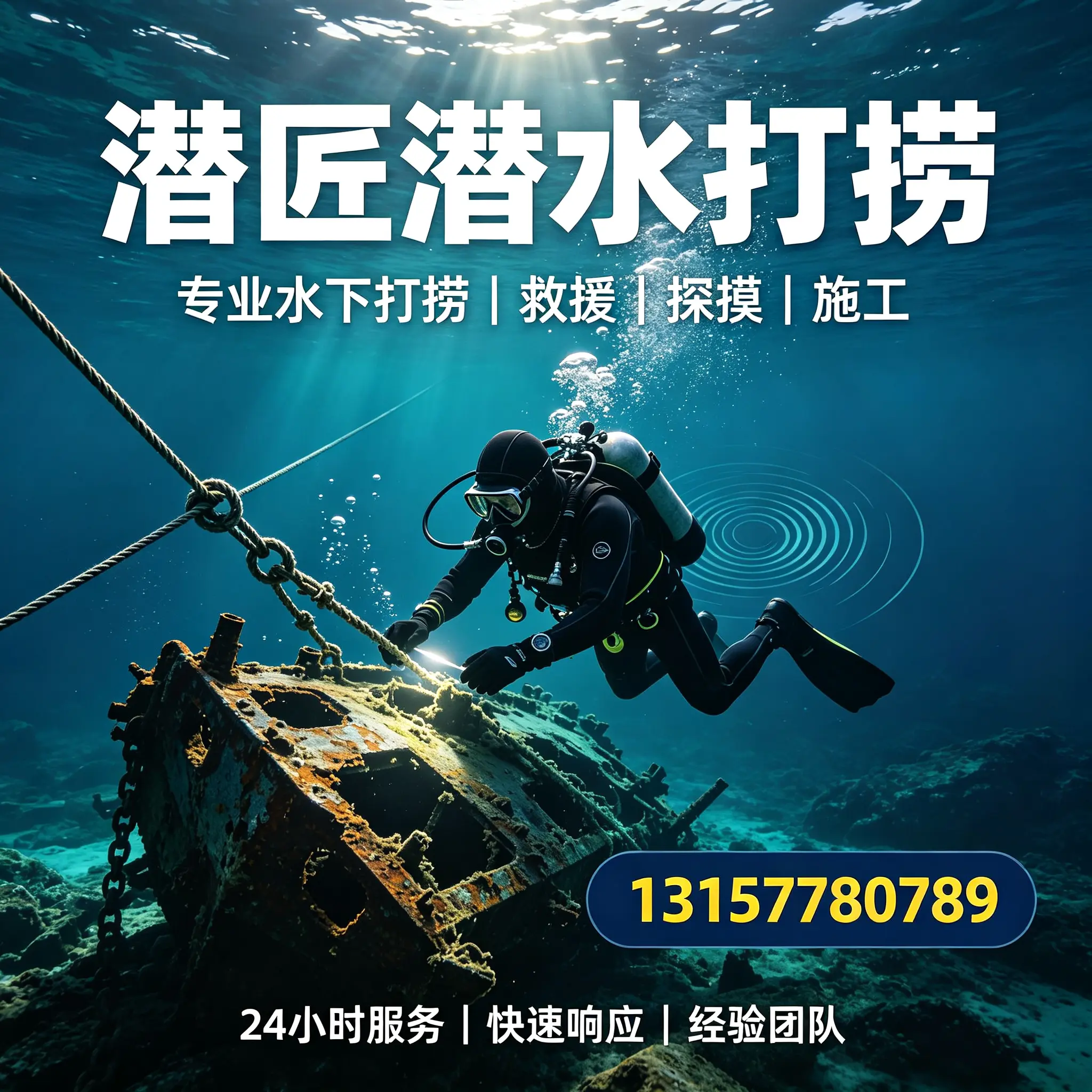 斗门水下打捞作业服务产品